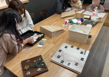 12/2【木工教室】ストリングアート作品ができました